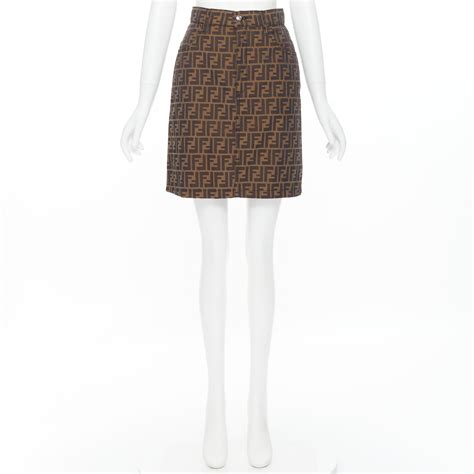 vintage fendi monogram skirt